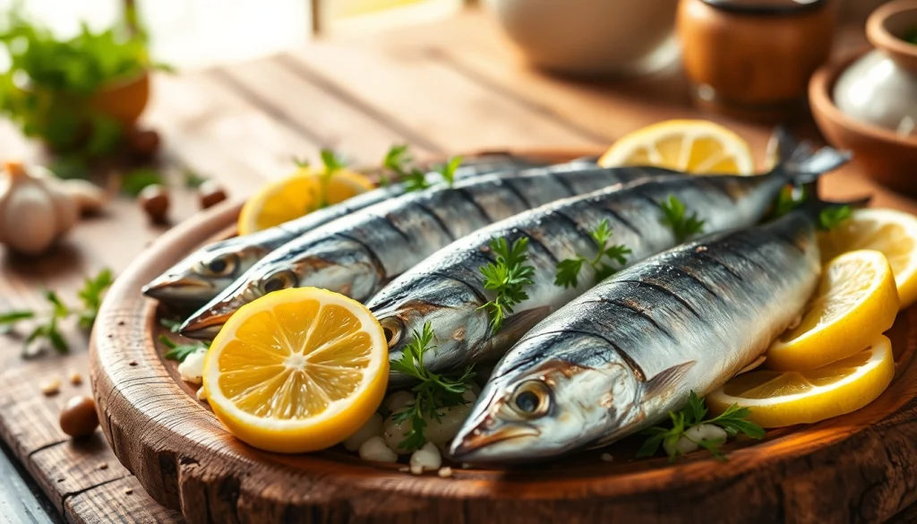 Explora los beneficios nutricionales de las sardianas con esta apetitosa imagen alimentaria.