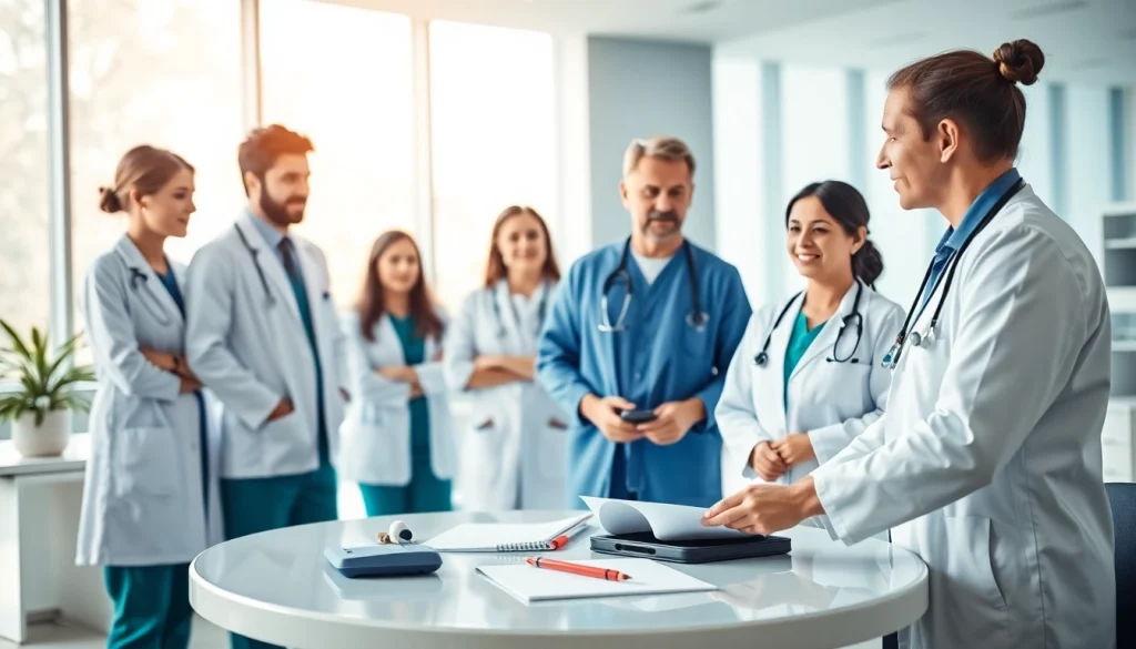 Collaborative efforts in a modern clinic enhance Health conversations among professionals.