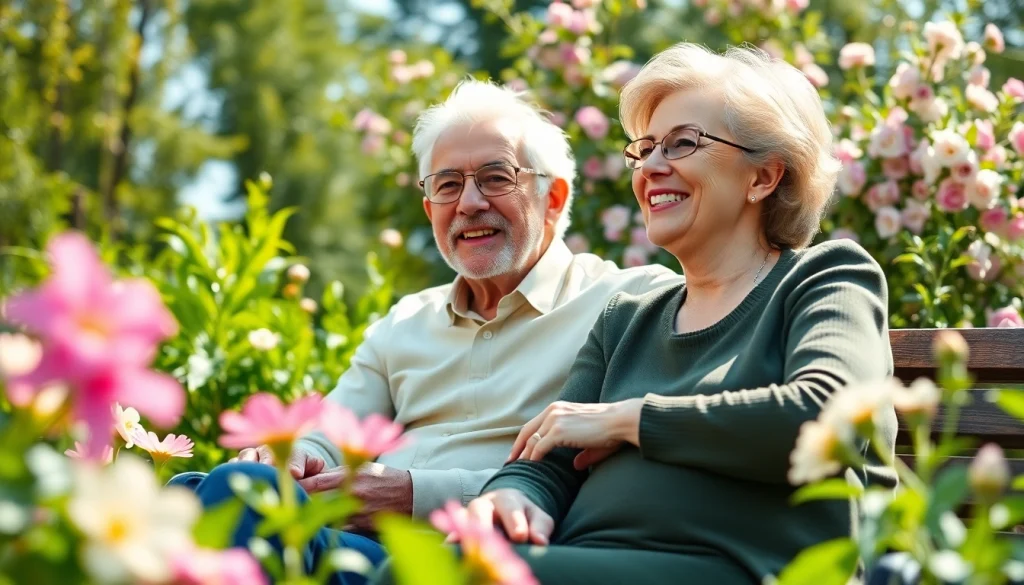Engage with the vibrant lifestyle of seniors at https://frontidas.com in a joyful garden setting.