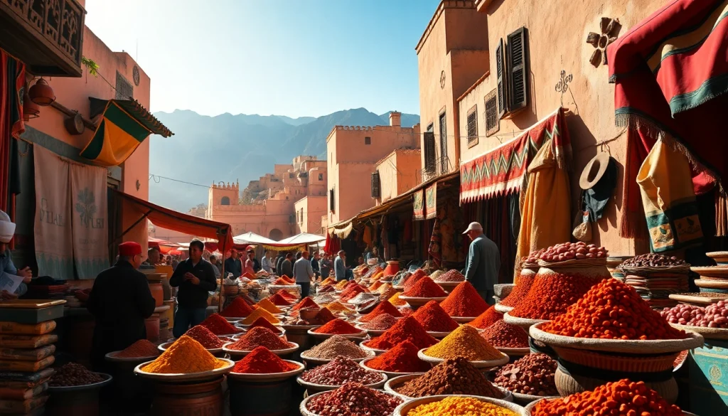 Experience the colorful markets and spices when you visit morocco, showcasing local culture and vibrancy.