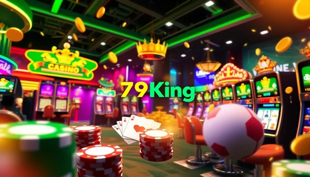 79King Online Gambling Platform with Casino Elements and Visuals