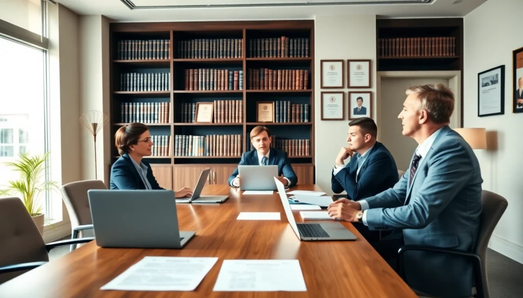 Engaging law firm discussion scene featuring https://www.turnpikelaw.com lawyers providing expert legal guidance.