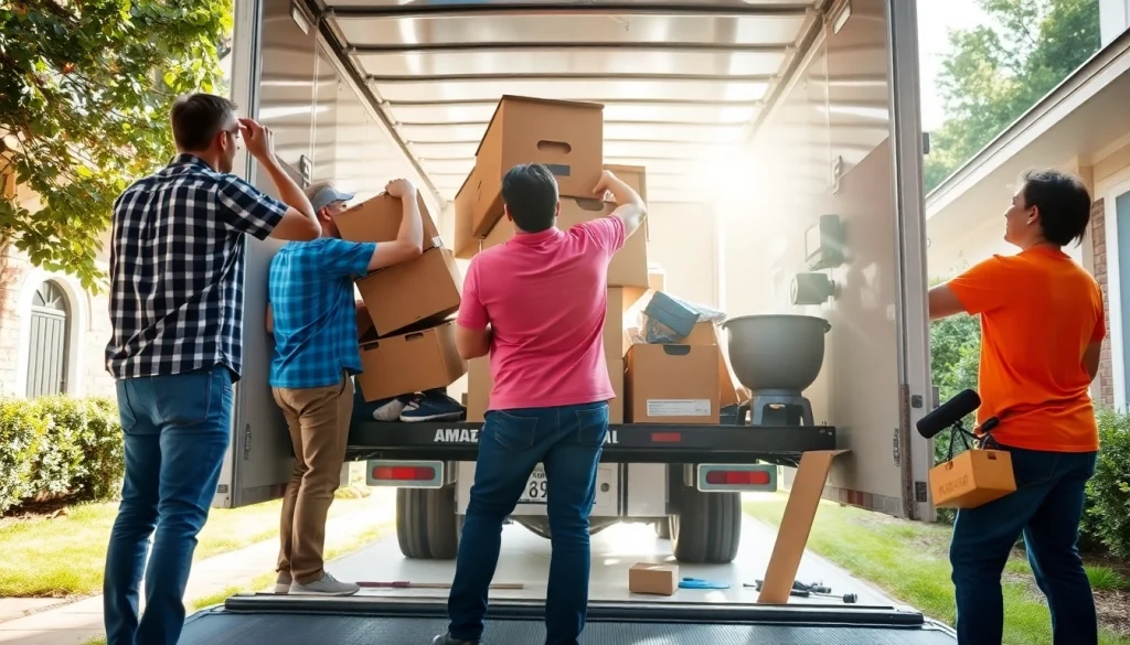 Team of professionals from Myeasyjunkremoval.com efficiently removing junk from a residential property.