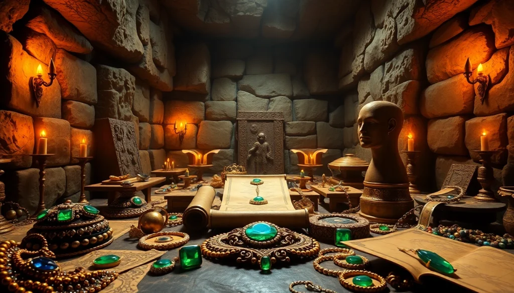 Uncover the treasures of King Solomon's Mine in a breathtaking, opulent treasure room.