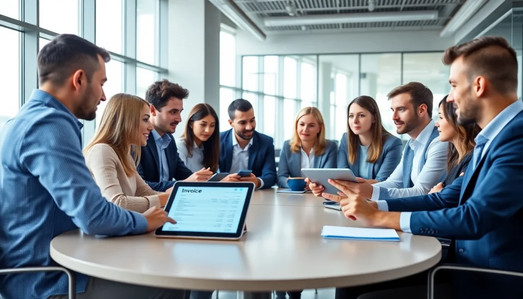 Enhance efficiency in invoice processing software with collaborative business professionals.