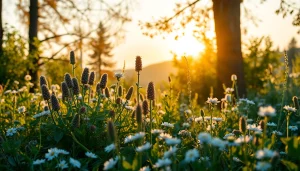 Observando colmenas layens en un paisaje florido, destacando su diseño y color.