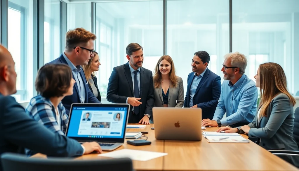 Discussing LinkedIn Account Rental insights within a dynamic business team.