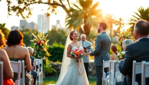 Tampa weddings captured beautifully, showcasing a couple in love surrounded by nature and joy.