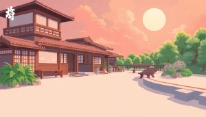 リモート家庭教師が学生にオンラインで教える場面を映した画像。