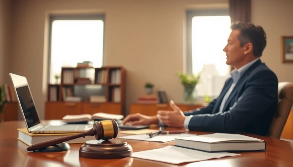 Consultation with a personal injury attorney at https://www.timgrabeattorney.com providing expert legal advice.