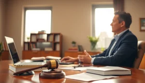 Consultation with a personal injury attorney at https://www.timgrabeattorney.com providing expert legal advice.