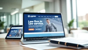 Explore the professional design of law firm website https://www.lawfirmswebsitedesign.com on various devices.