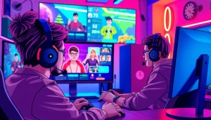 Menampilkan livechat lapak303 game saat pemain berinteraksi dengan perangkat gaming.