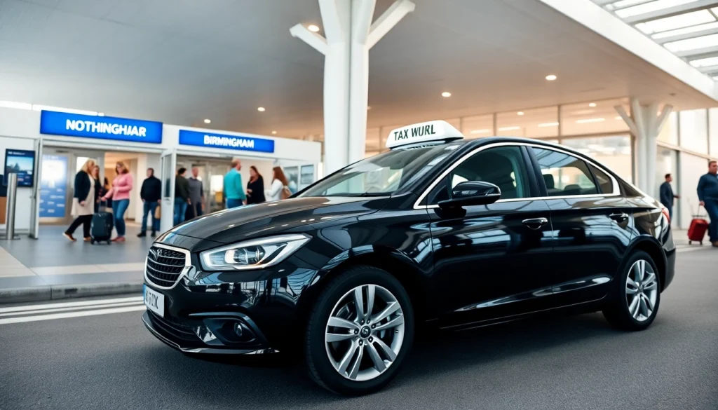 Book a taxi from Nottingham to Birmingham Airport for a seamless travel experience.