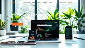 Verken de functies van https://nugevonden.nl met een moderne digitale interface.