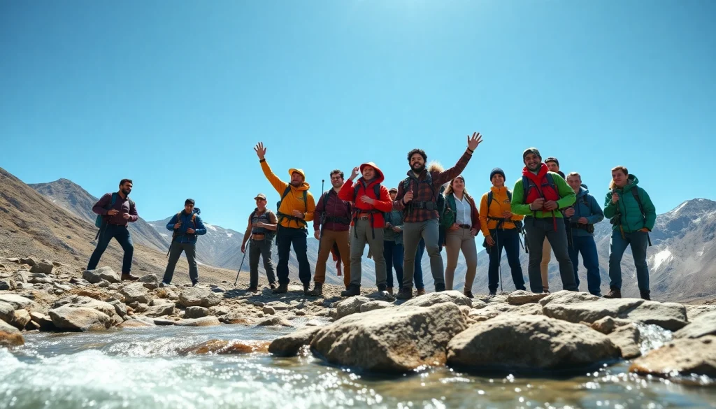 Plan your next adventure with https://wpedition.com/, showcasing a group exploring stunning mountain landscapes.