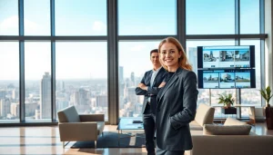 Immobilienberatung auf https://frankfurt-bester-immobilienmakler.de, professioneller Makler im modernen Büro.