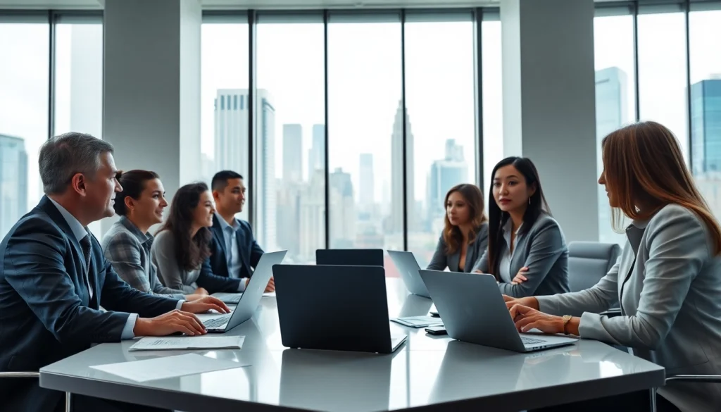 Quickplus Business Consultants collaborating in a modern office environment for dynamic solutions.