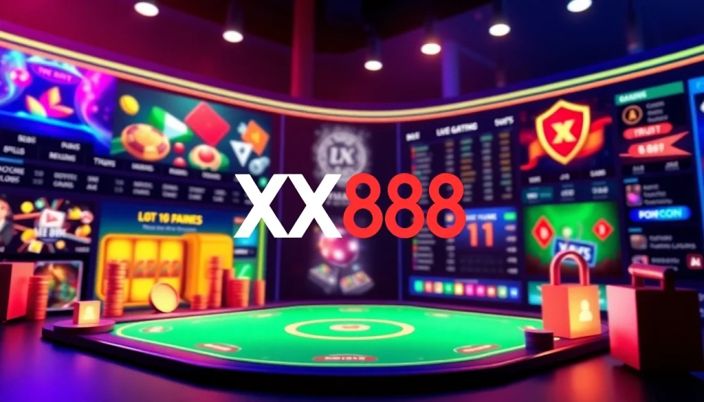 XX88 online betting platform showcasing vibrant gaming options and user-friendly interface.