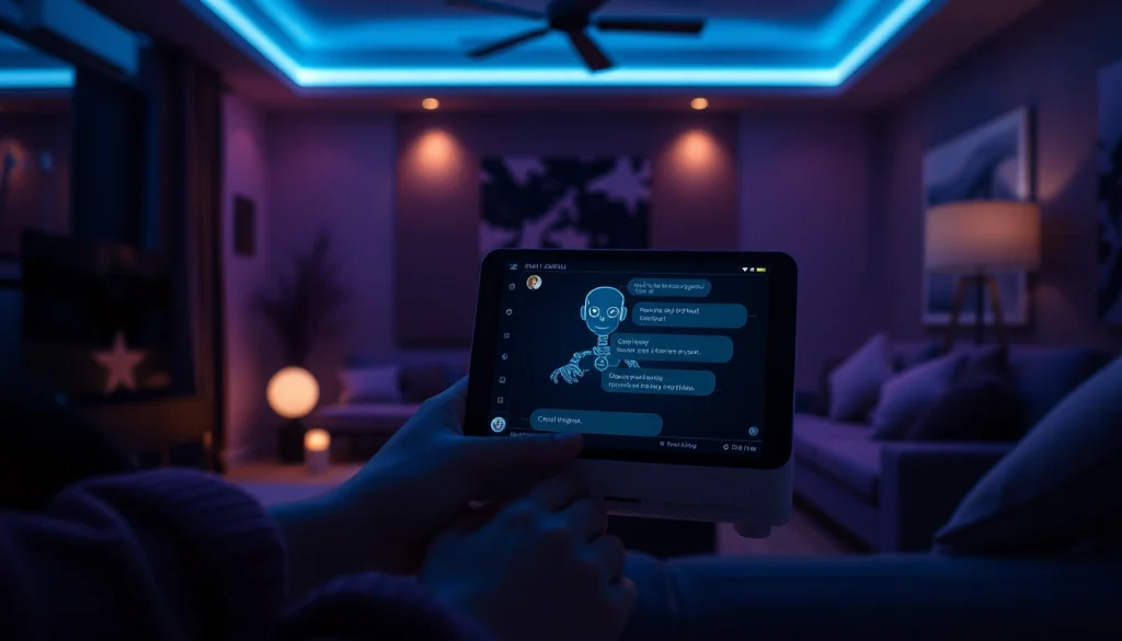 Engaging AI chatbot interface for adult interactions, showcasing the theme of porn ai with a modern design.