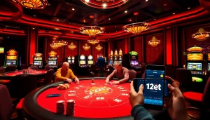 Experience the thrill of 12bet's exciting betting scene with vibrant games and immersive gambling action.