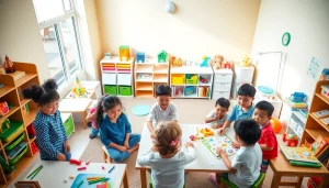 Engaging activities at https://juniorsjunction.com's daycare, fostering children's growth and learning.