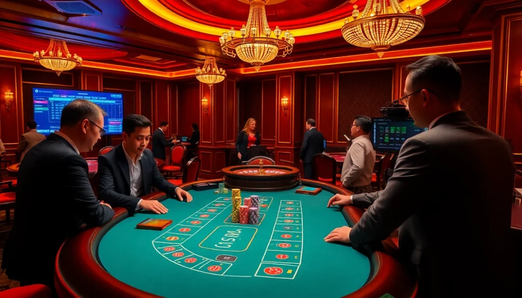 Experience the thrill of UU88 online casino games with vibrant gaming tables and professional dealers.