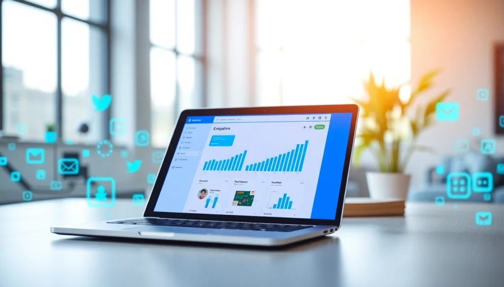 Enhance your strategy with Instagram smm panel insights displayed on a sleek laptop.