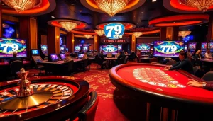 Experience the excitement of game 79king in a luxurious casino atmosphere.