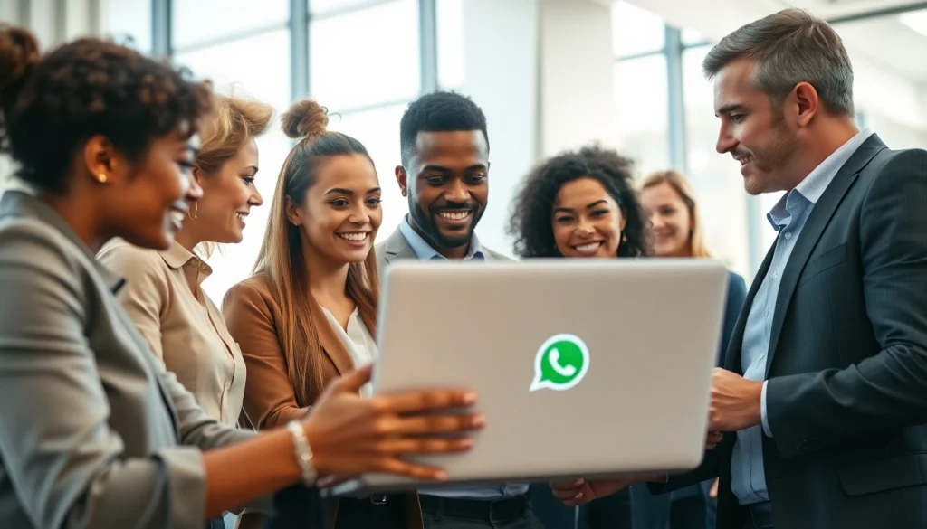 Understanding What is a CRM for WhatsApp through a professional team discussion in a bright office.