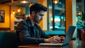 Los side hustles online permiten a jóvenes trabajar desde cualquier café tranquilo.