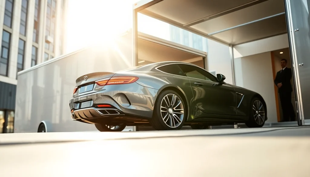 Transporting luxury vehicles with https://luxuryautocarriers.com using premium enclosed trailers.