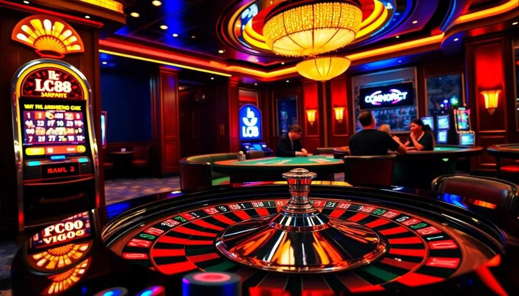 Experience the thrill of gambling at lc 88 with luxurious tables and vibrant casino action.
