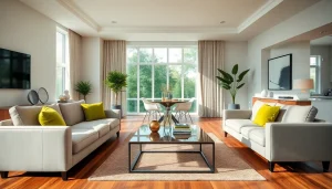 Transform a living space with impressive home renovation, featuring modern design elements.