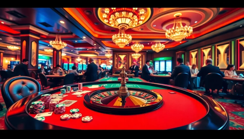 Enjoying a thrilling game at nhà cái 789BET with vibrant chips and an elegant casino atmosphere.