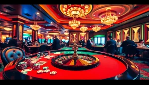 Enjoying a thrilling game at nhà cái 789BET with vibrant chips and an elegant casino atmosphere.