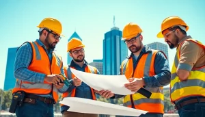 Construction workers collaborating in Denver, highlighting teamwork in the construction association denver.