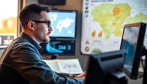 Expertly coordinating Truck Dispatch Services for drivers, showcasing efficiency and communication.