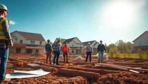 New Jersey General Contractor supervising a dynamic construction team at a residential site.