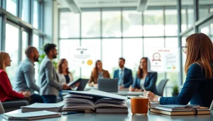 Engaging office scene focused on Diploma kopen hbo with diverse individuals collaborating.