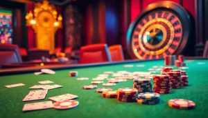 Experience thrilling card games at XX 88 casino with luxurious chips and elegant tables.