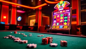 Nổ Hũ QH88 slot machine with colorful reels and vibrant casino atmosphere.