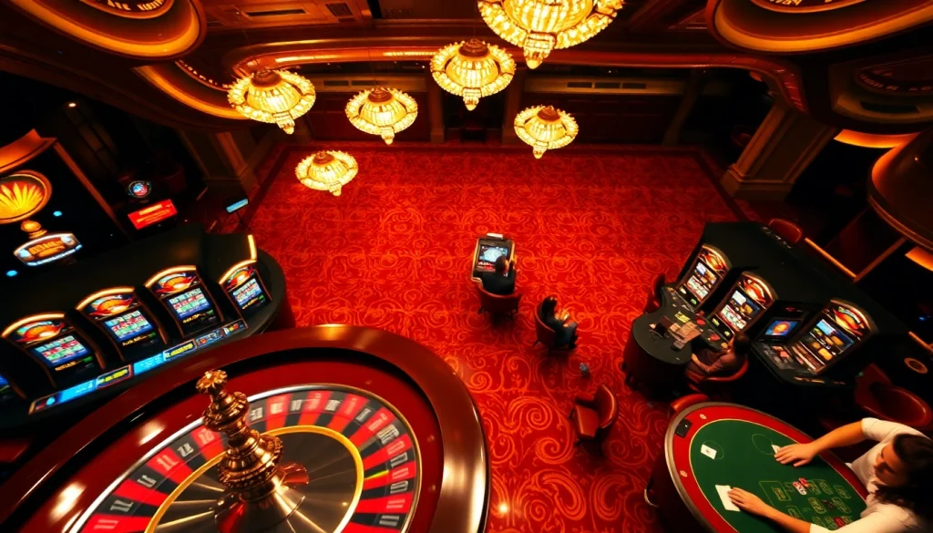 Petaruh yang terlibat menikmati sensasi obral toto di meja kasino dan mesin slot.