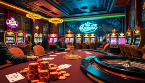 Experience the thrill at the RAJABARONG casino with vibrant poker action and stunning slot machines.