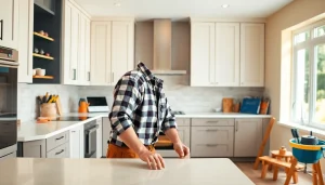 Revitalizing home renovation with modern kitchen details and professional craftsmanship.