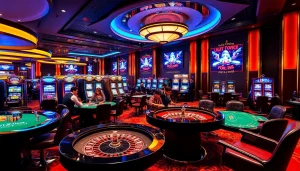 Experience the thrill of gambling at nhà cái qq88 with engaged players enjoying casino games.