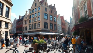 Beleef de levendige sfeer van Utrecht met https://allesinutrecht.nl in de achtergrond.