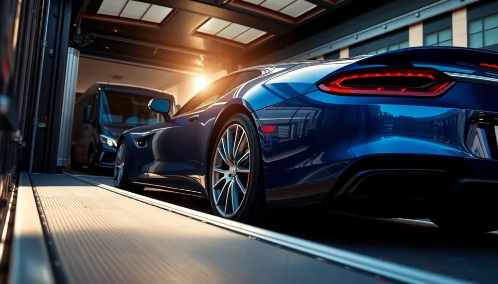 Load luxury cars safely during transport at https://luxuryautocarriers.com, showcasing reliability and care.