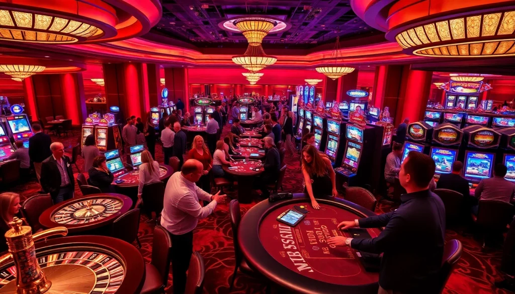 Experience the excitement of Rio as players engage in various casino games, celebrating wins with vibrant visuals.