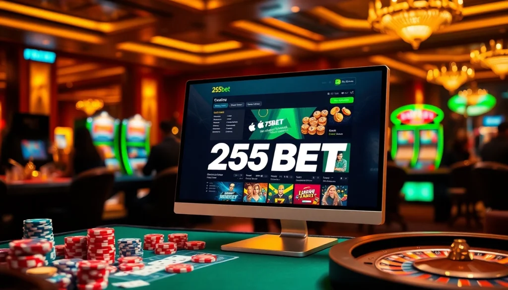 Experience the thrilling gambling scene at 255BET's luxurious online casino platform.